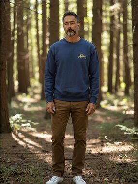 Patagonia Men’s Flying Fish Midweight Crewneck Sweatshirt Size Medium!